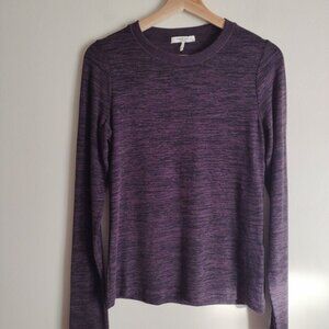 Rag & Bone Purple Jane Top M Rayon Blend Long Sleeve Slim Fit Tee